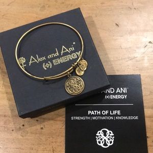 Alex and Ani Path of Life Gold Finish Bangle